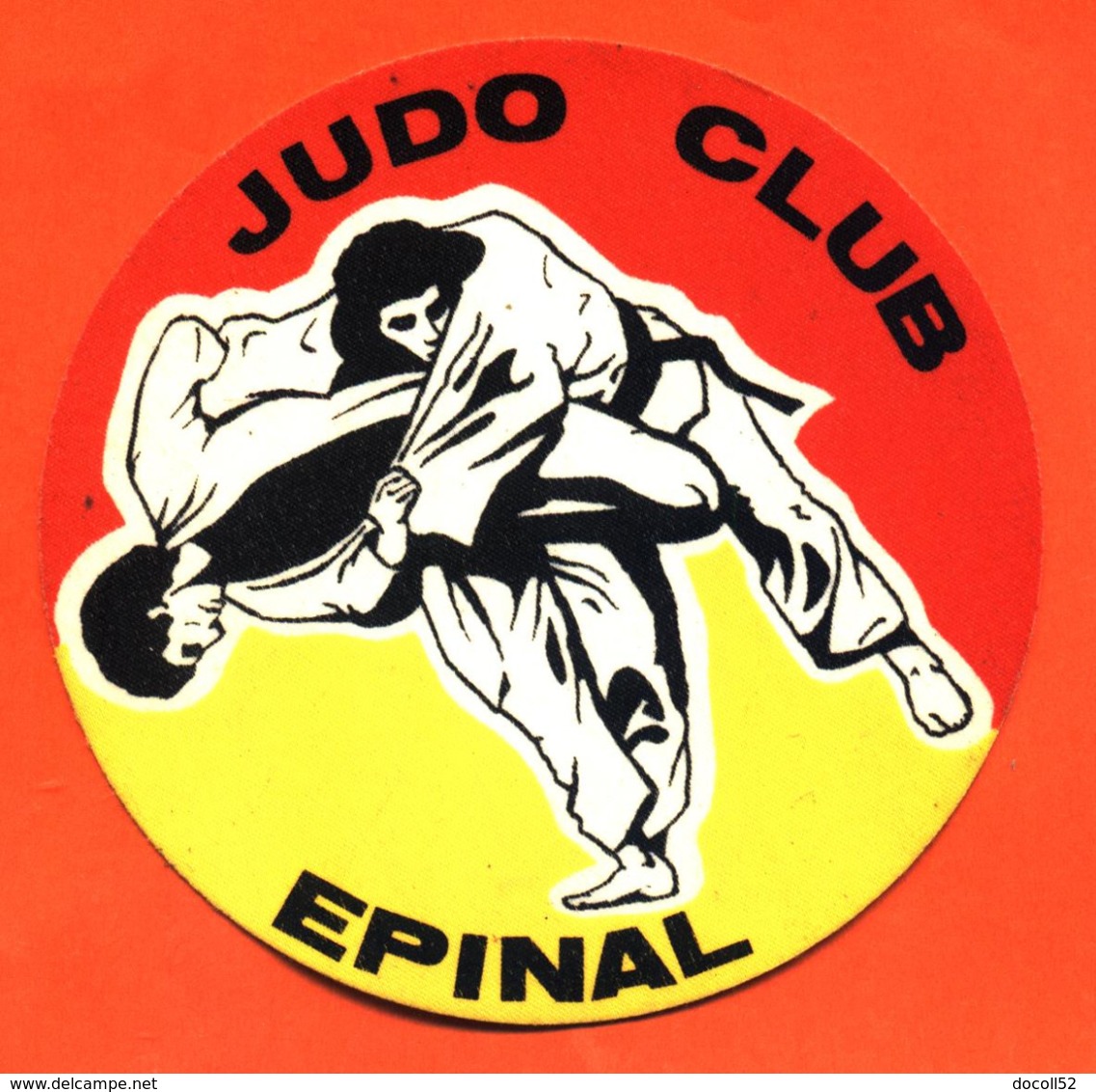 Autocollant Tissu " Judo Club épinal " - Autocollants