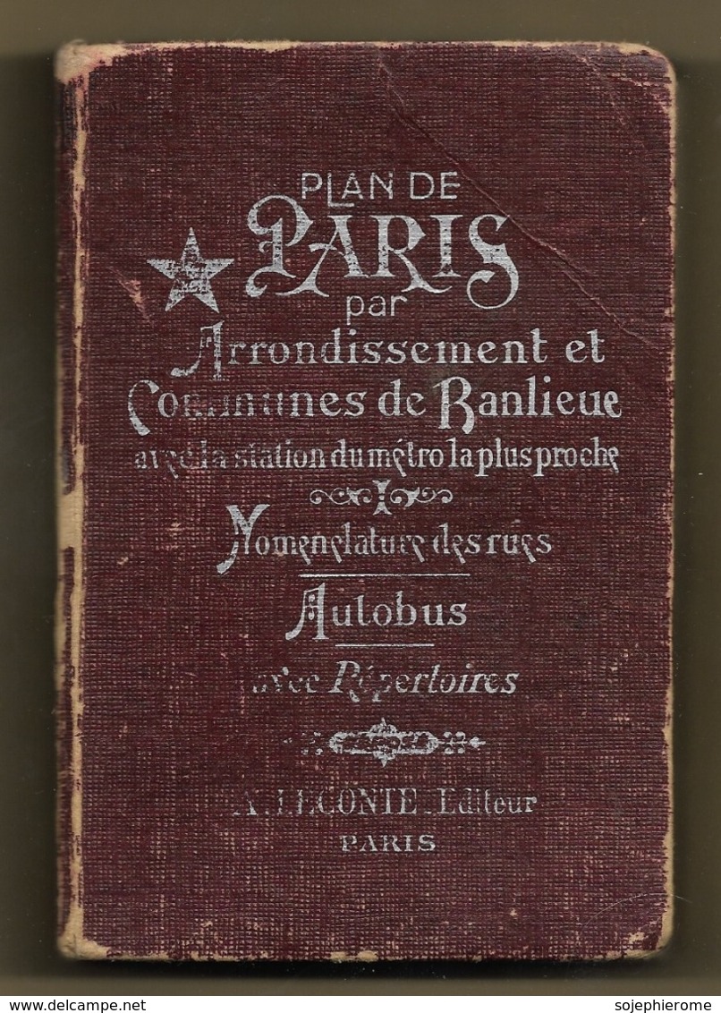 Plan De Paris Par Arrondissement Et Communes De Banlieue A. Leconte éditeur 221 Grammes 2scans 1971 - Kaarten & Atlas