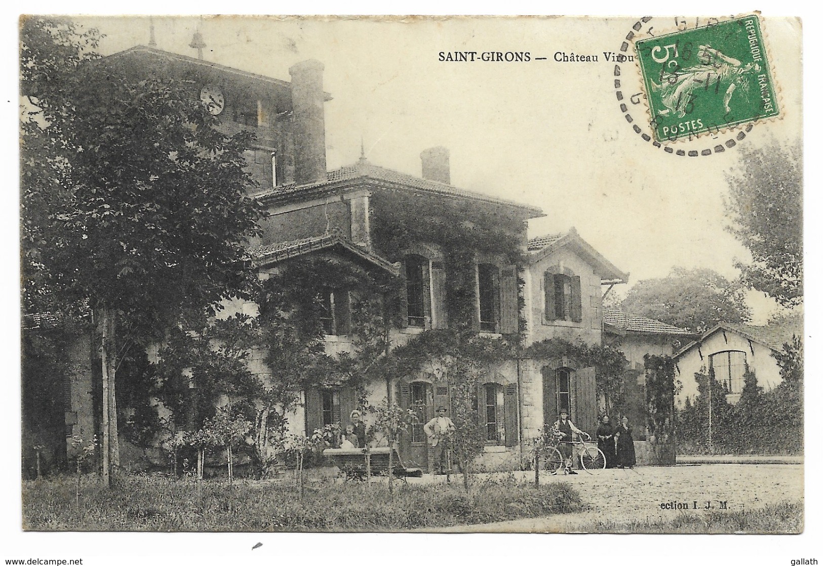 33-SAINT-GIRONS-Château Virou...1913  Animé - Autres & Non Classés