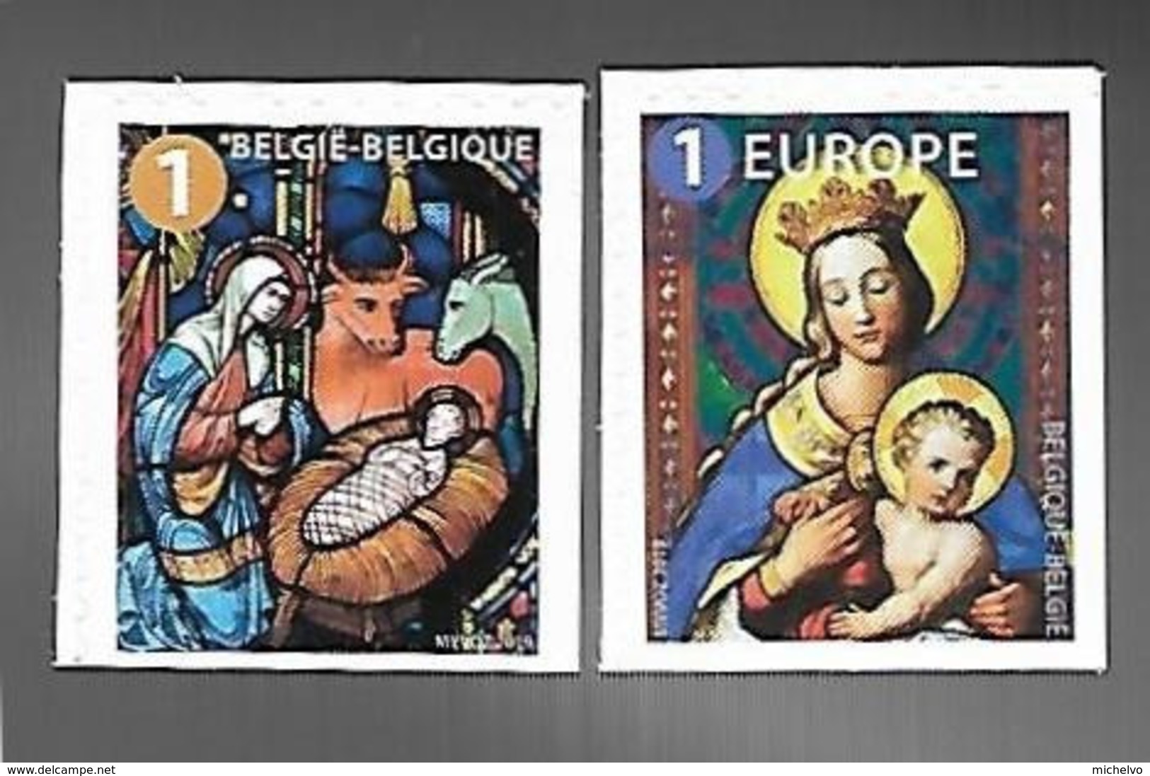 Belg. 2019 - Timbres De Noël **- (non Dentelé En-bas Et à Droite) - Unused Stamps