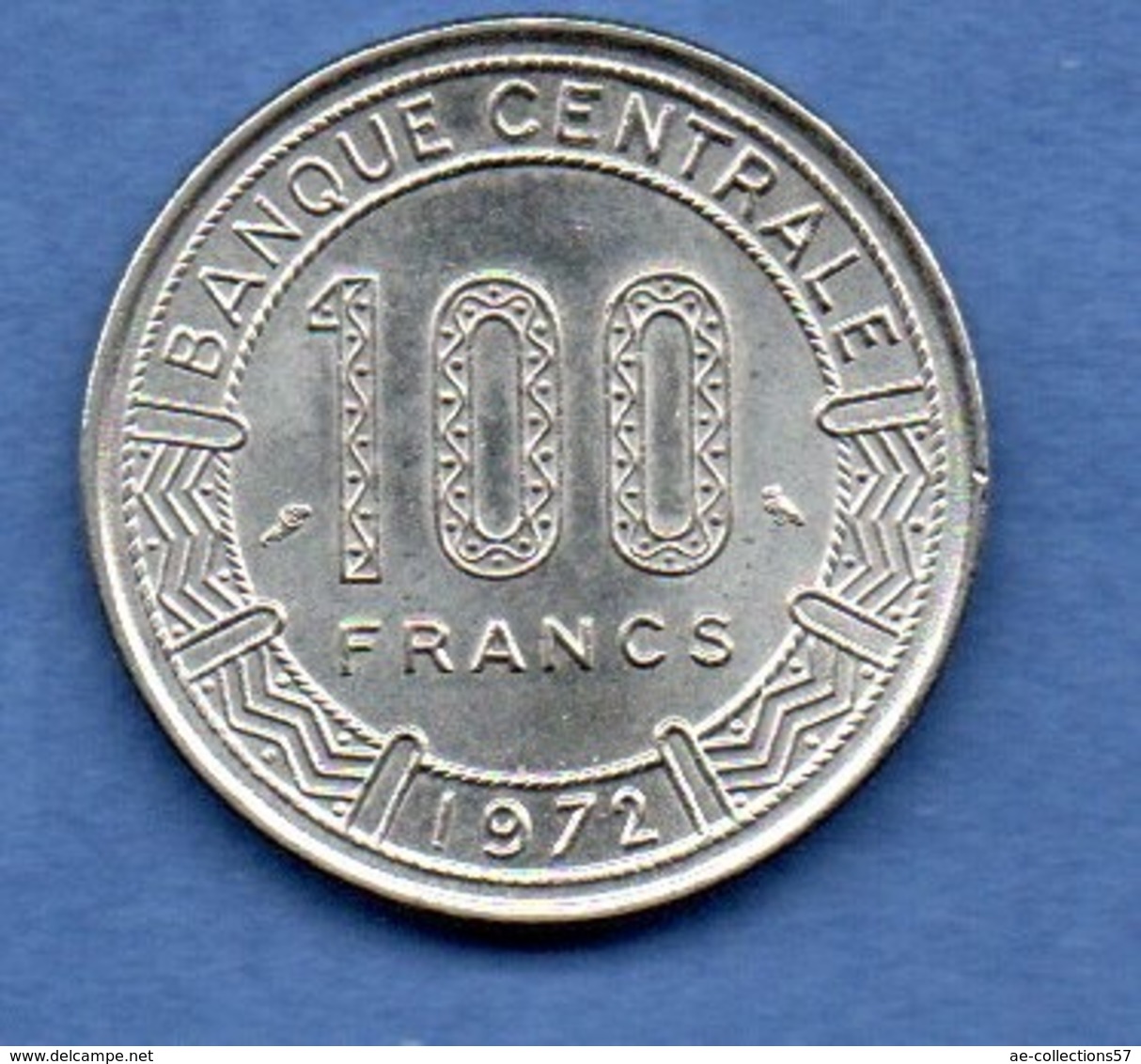 Cameroun  -  100 Franc 1972  -  état  SPL   -  Km # 16 - Cameroun