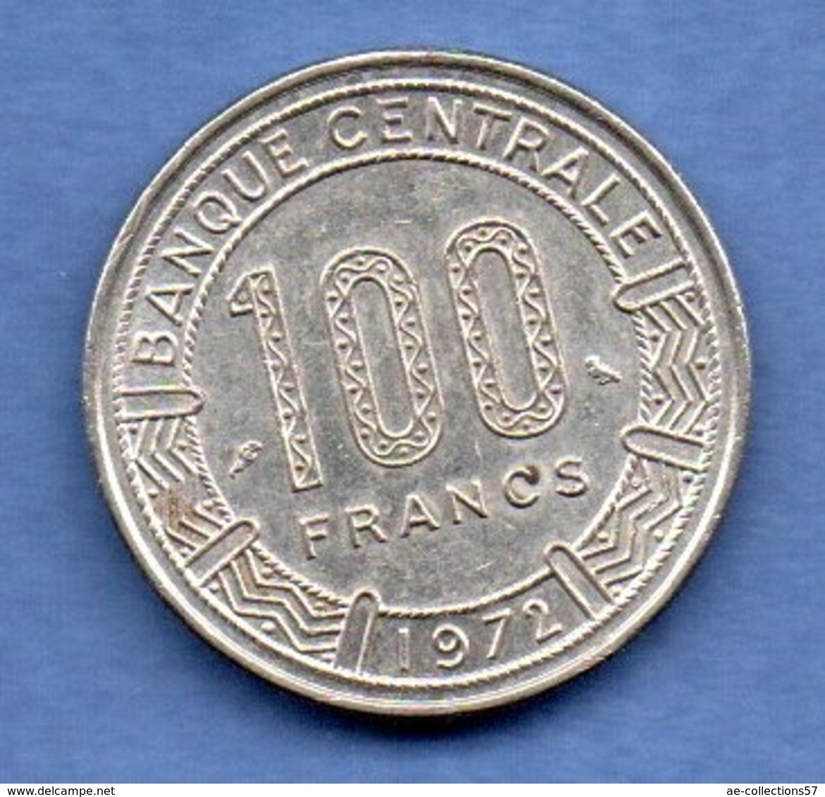 Cameroun  -  100 Franc 1972  -  état  SUP  -  Km # 15 - Cameroun