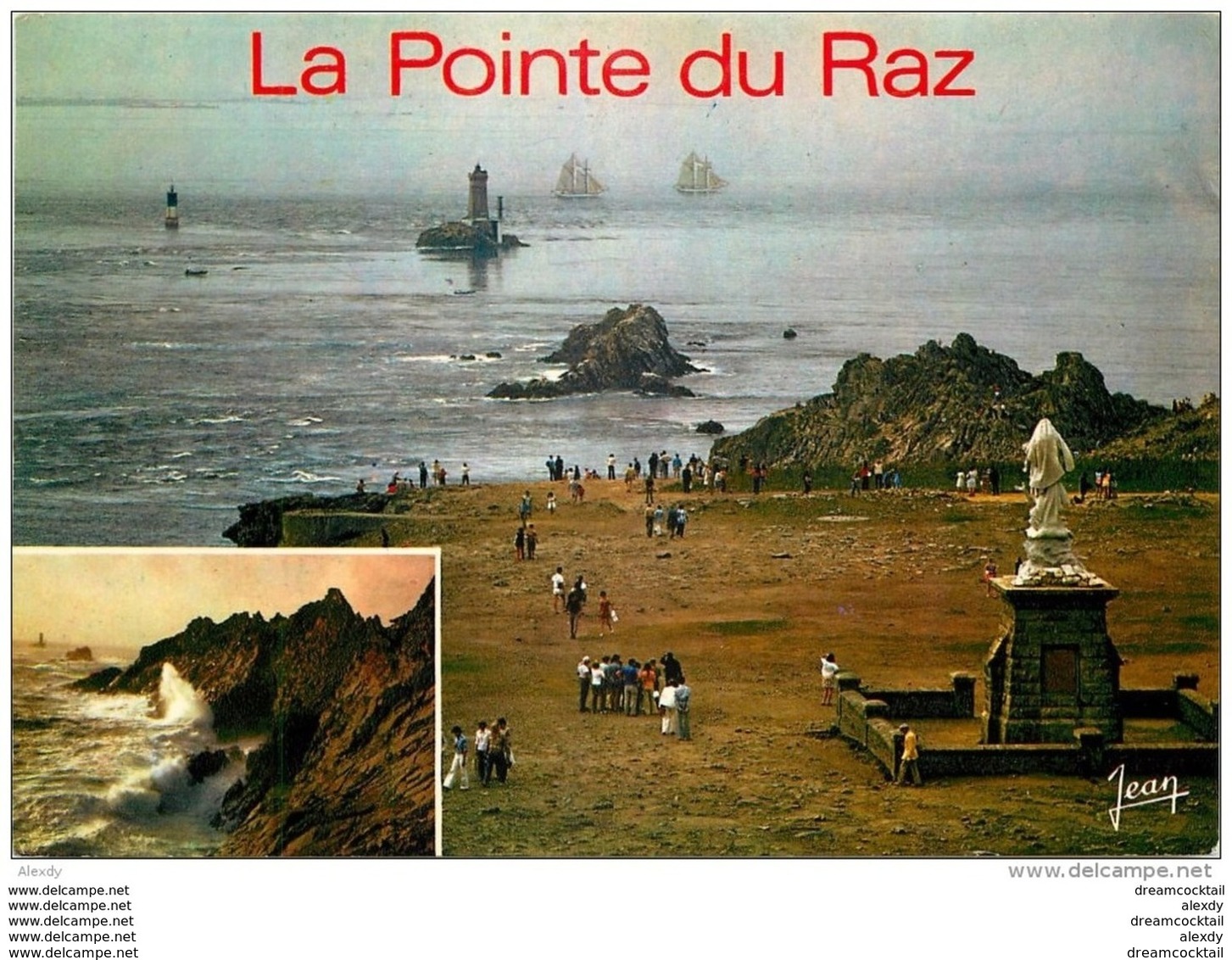 Photo Cpsm Cpm 29 LA POINTE DU RAZ. Navires Ecole La Belle Poule Et L'Etoile Au Raz De Sein - La Pointe Du Raz