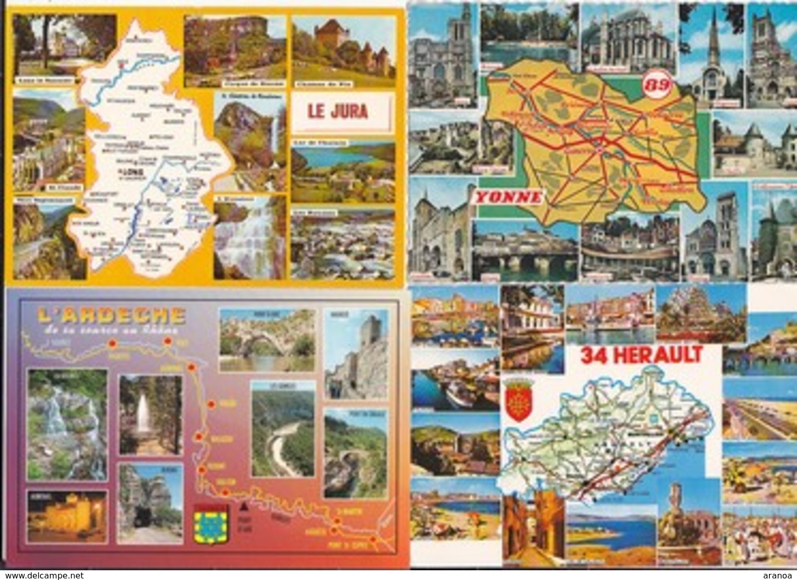 Départements(03) -- Lot De 52 Cartes - Carte Geografiche