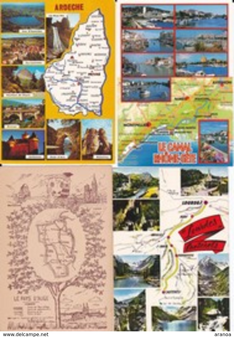 Départements(03) -- Lot de 52 cartes