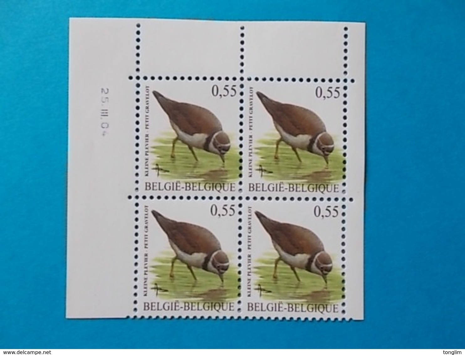 A - 10 %  BLOC DE 4  N ° 3267  DU 25 III 04 . - 1985-.. Oiseaux (Buzin)