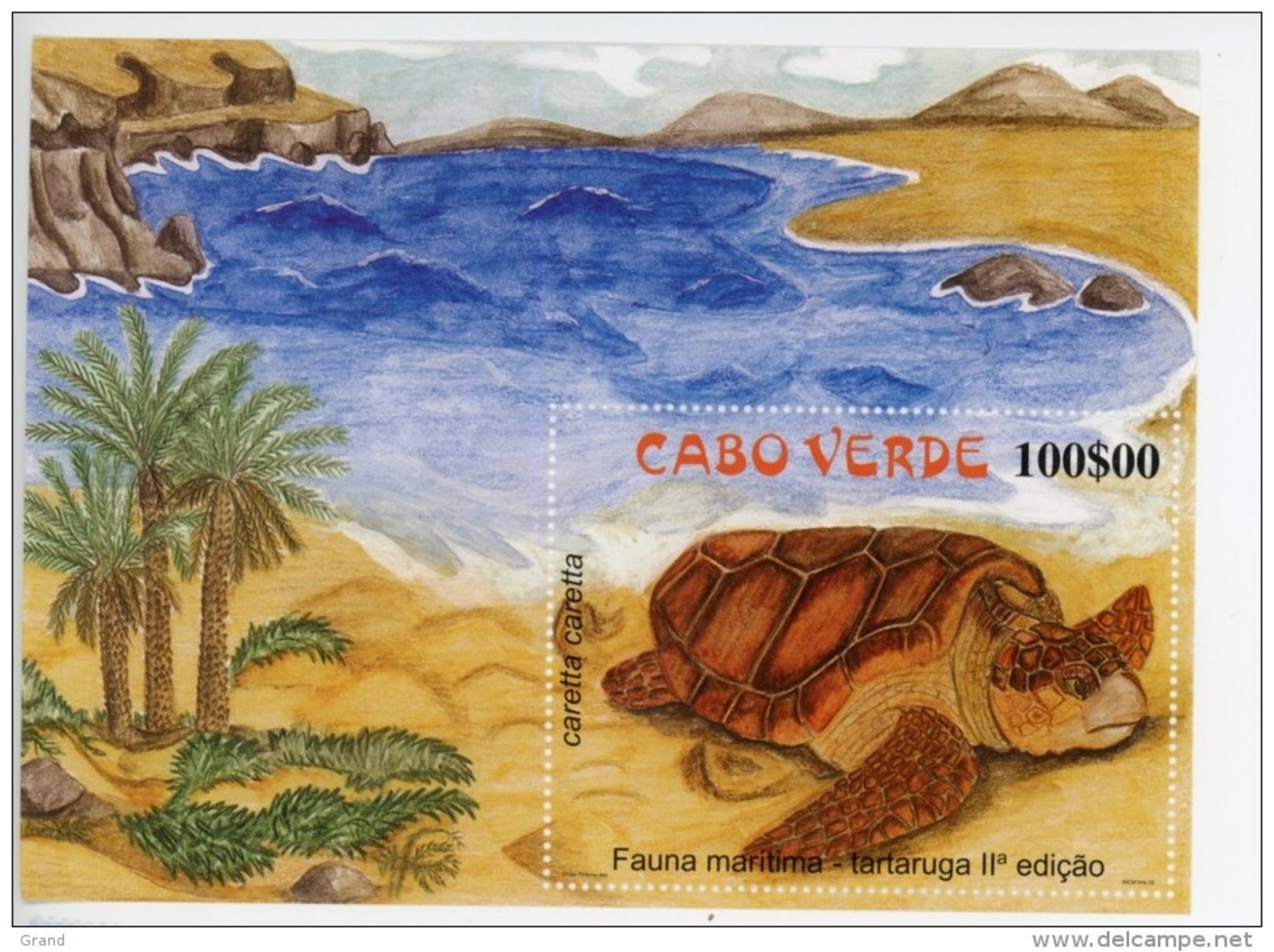 Cap Vert-Cabo Verde-2002 Tortues-781/5+B32***MNH - Turtles