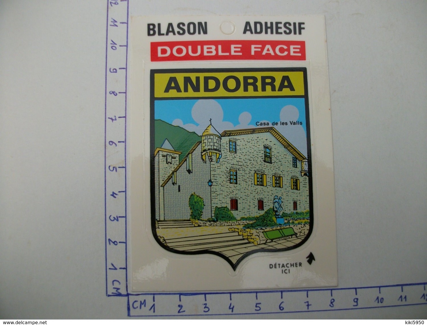 Blason Adhésif  ANDORRE  Casa De Les Valis - Andorre