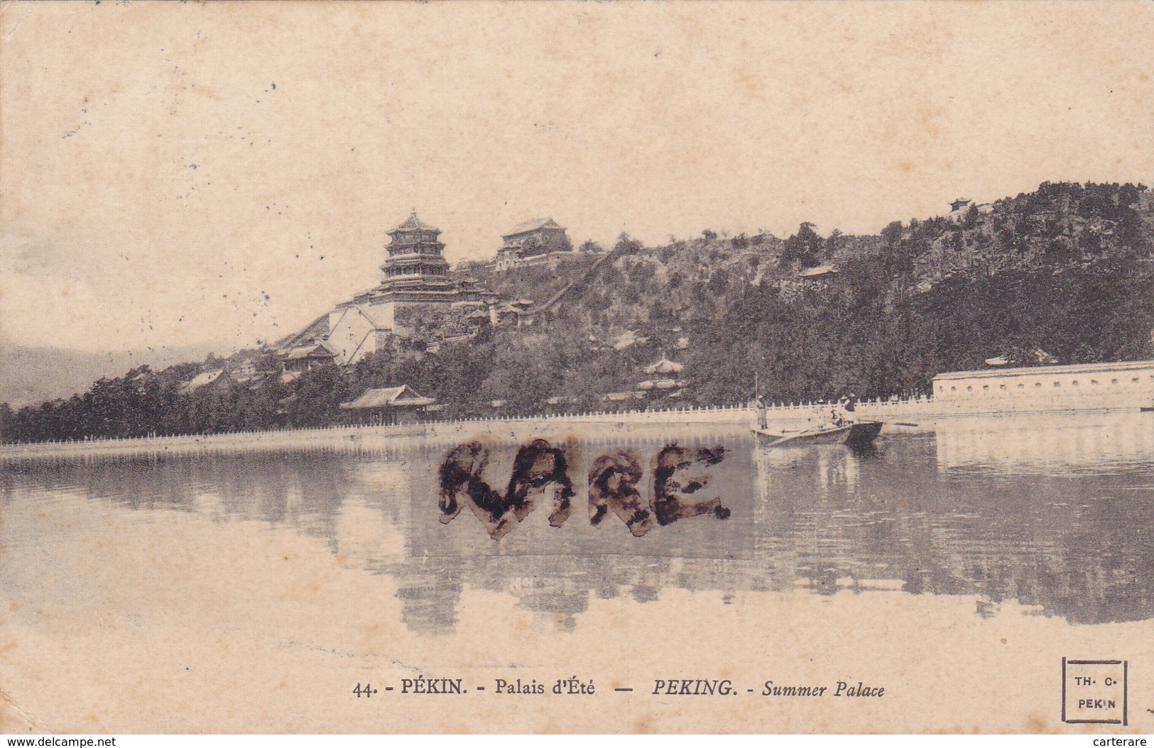 CHINE,CHINA,PEKIN,PEKING,PALAIS D'ETE,1919,CARTE ANCIENNE - Chine