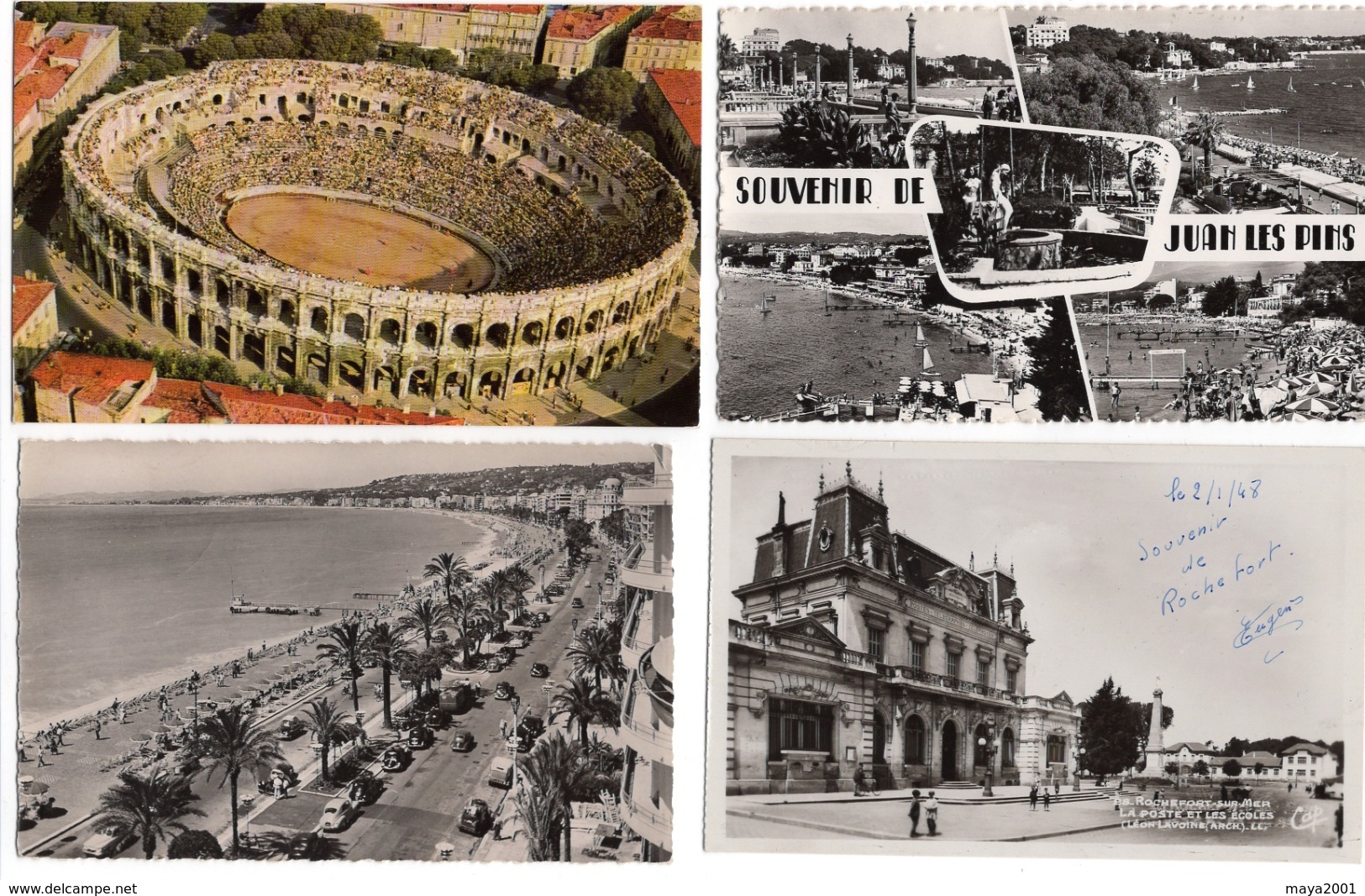 LOT  DE 76 CARTES  POSTALES  SEMI-MODERNE  DIVERS  FRANCE  N33