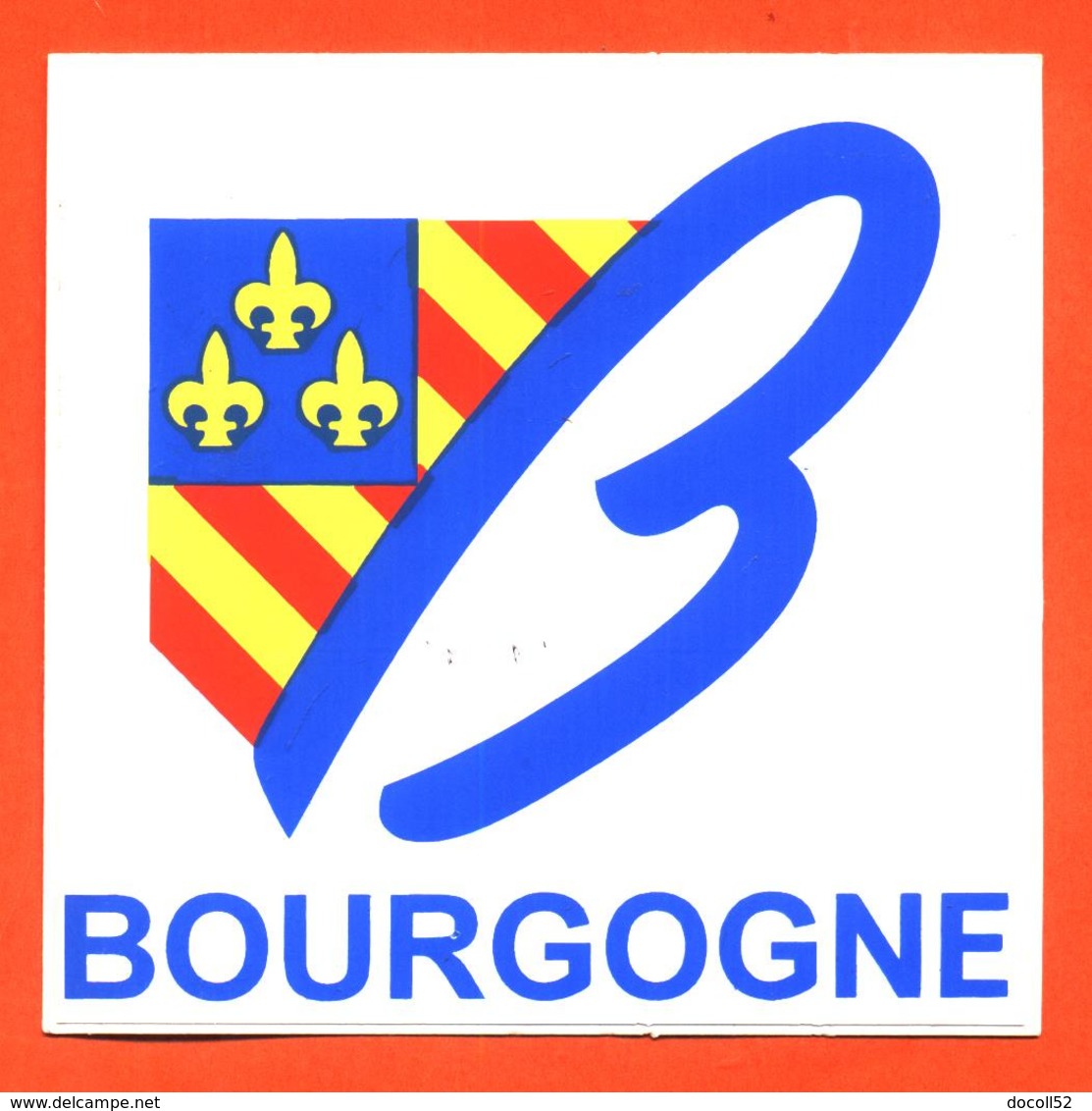 Autocollant " Bourgogne " - Stickers