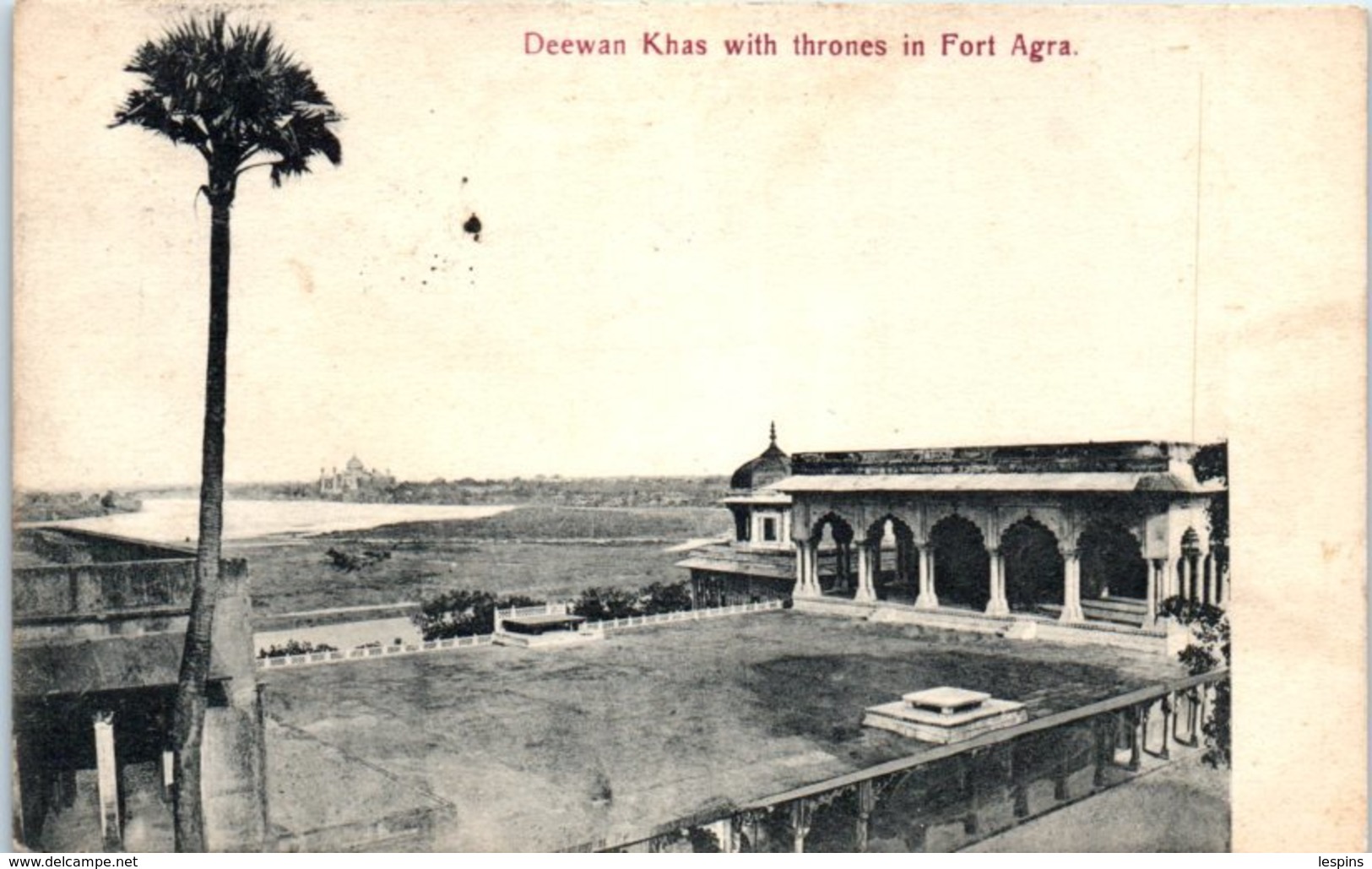 ASIE  - INDE -- Deewan Khas With Thrones In Fort Agra - India