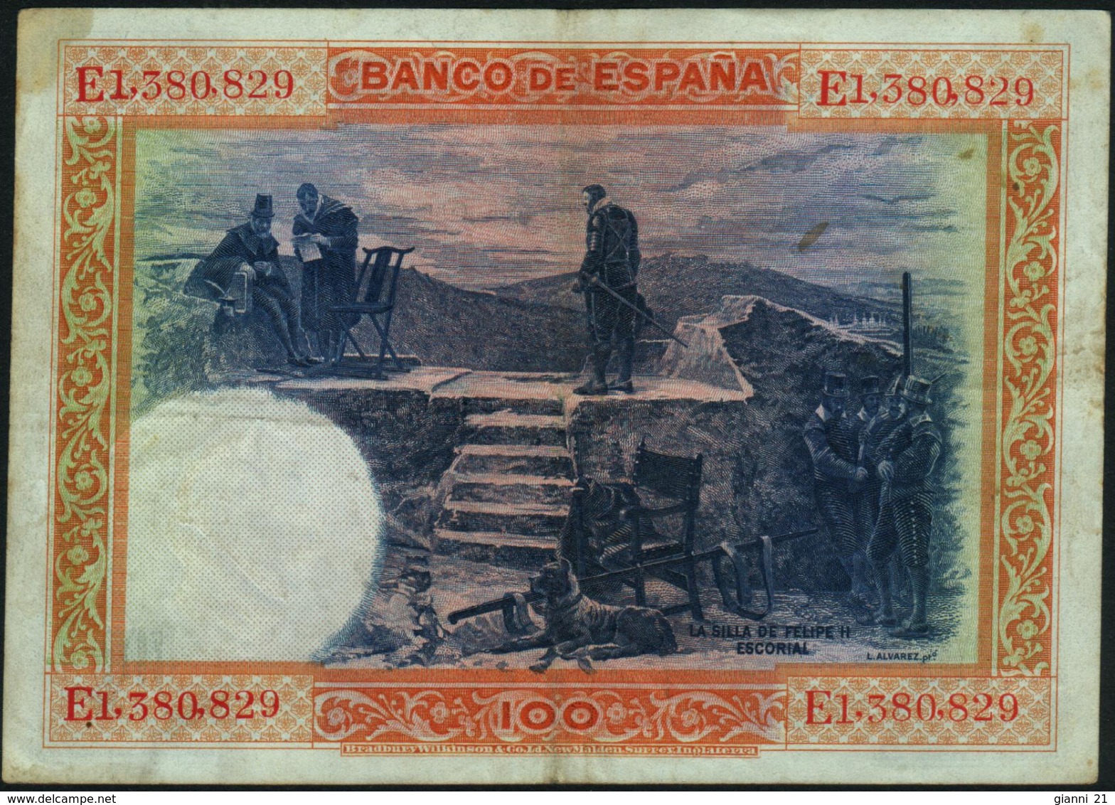 SPAIN - 100 Pesetas 01.07.1925 {Banco De España} Fine+ P.69 C - 100 Pesetas