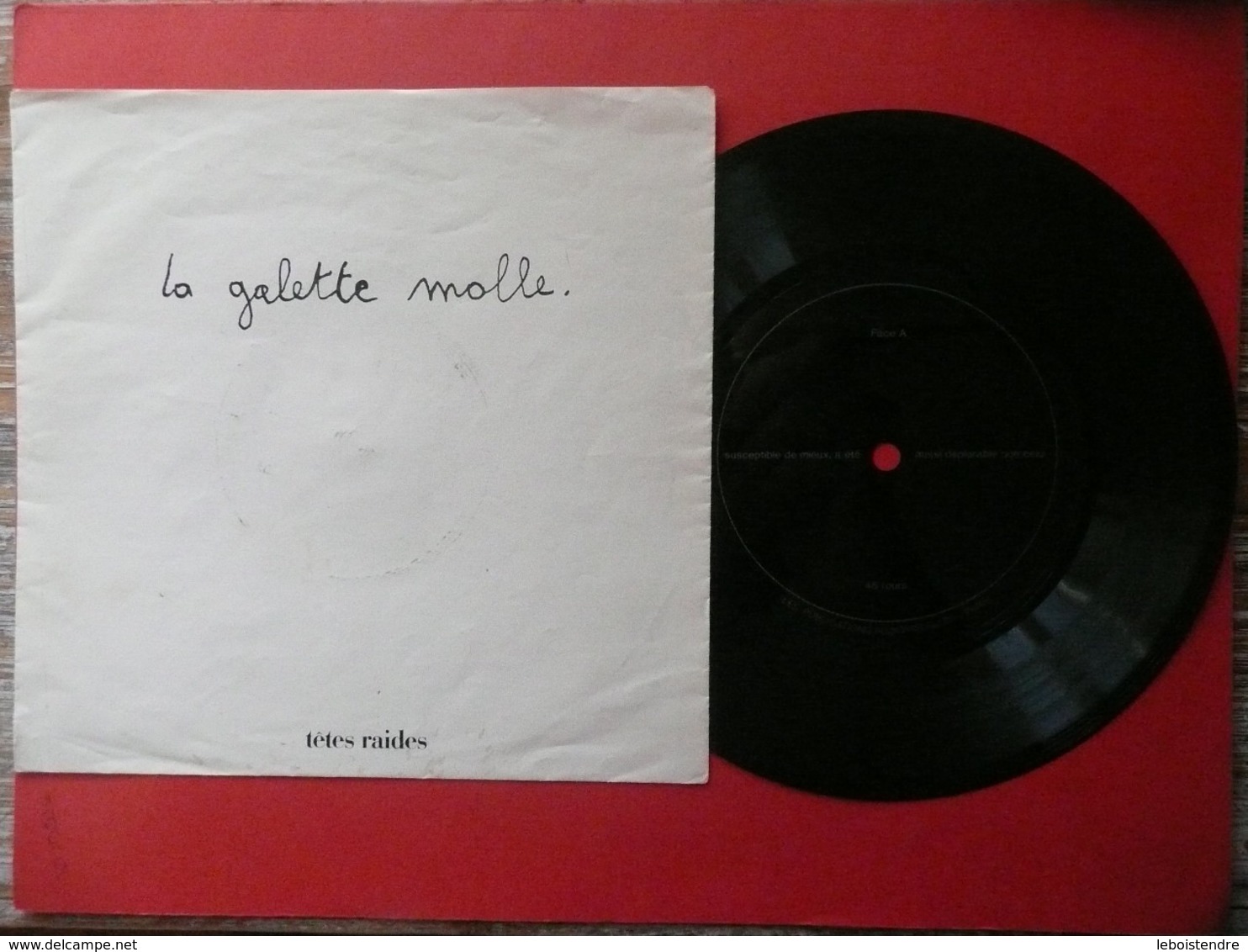 SP GALETTE MOLLE TETES RAIDES FLEXI DISC PUBLICATIONS AUDIOVISUELLES ROCK ALTERNATIVE 45 TOURS - Rock