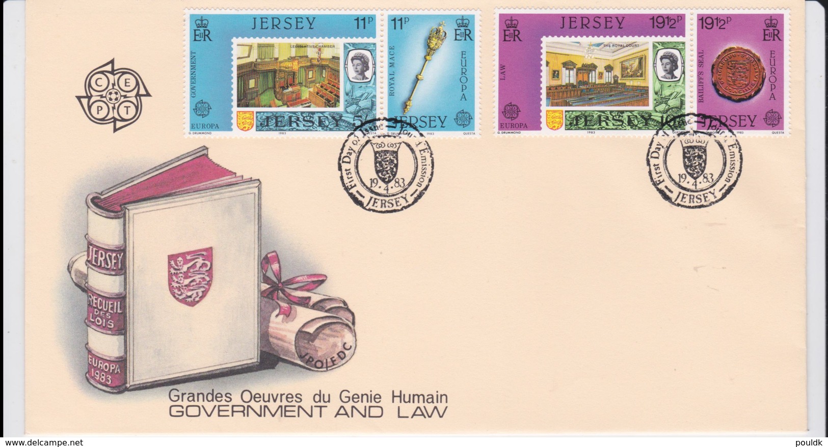 Jersey 1983  FDC Europa CEPT (NB**LAR8-46) - 1983