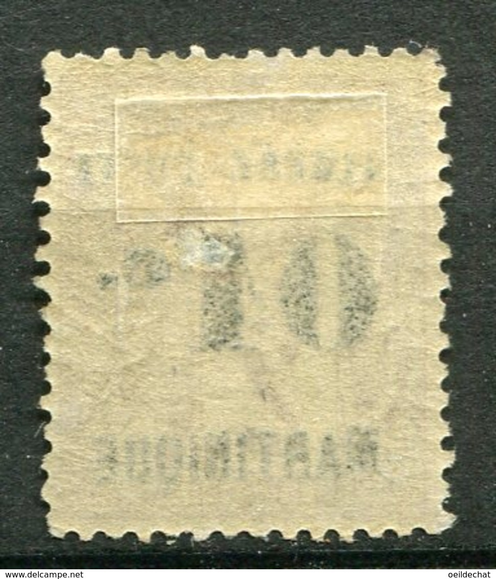 15134 MARTINIQUE N°26 * 01c. S. 2c. Timbre Des Colonies De 1881 Surchargé  1891  B/TB - Nuevos