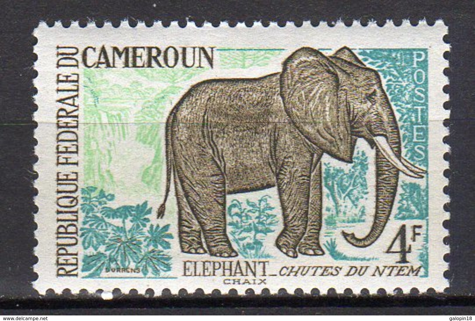 Cameroun  Yvert N° 344 Neuf Avec Charnière éléphants Lot 15-82 - Camerun (1960-...)