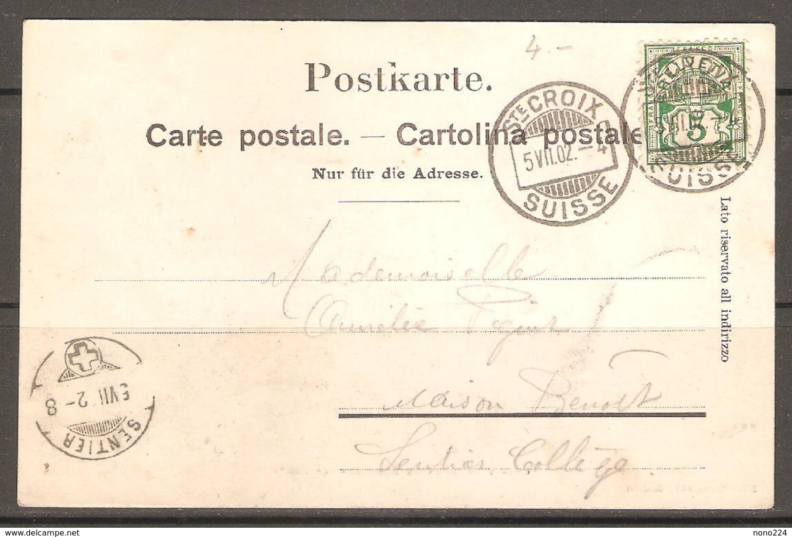 Carte P De 1902 ( Chalet Du Mont De Baulmes ) - Baulmes