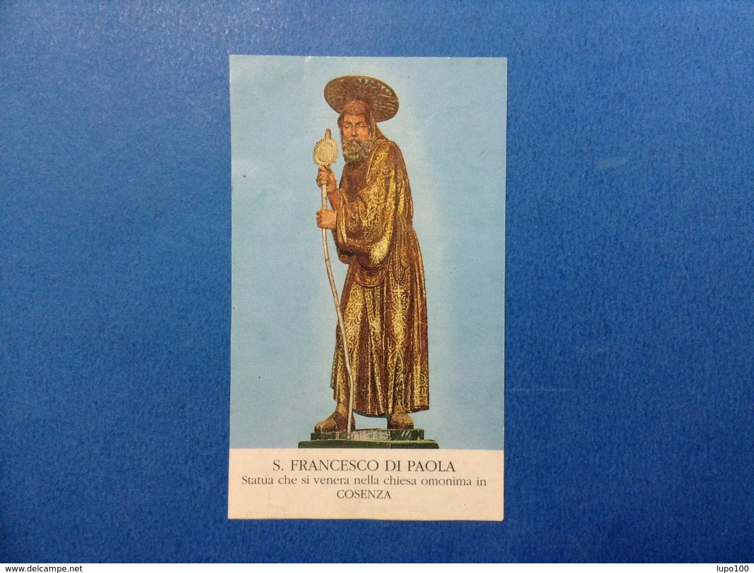 Santino Holy Card Image Pieuse S. Francesco Di Paola Cosenza - Santini