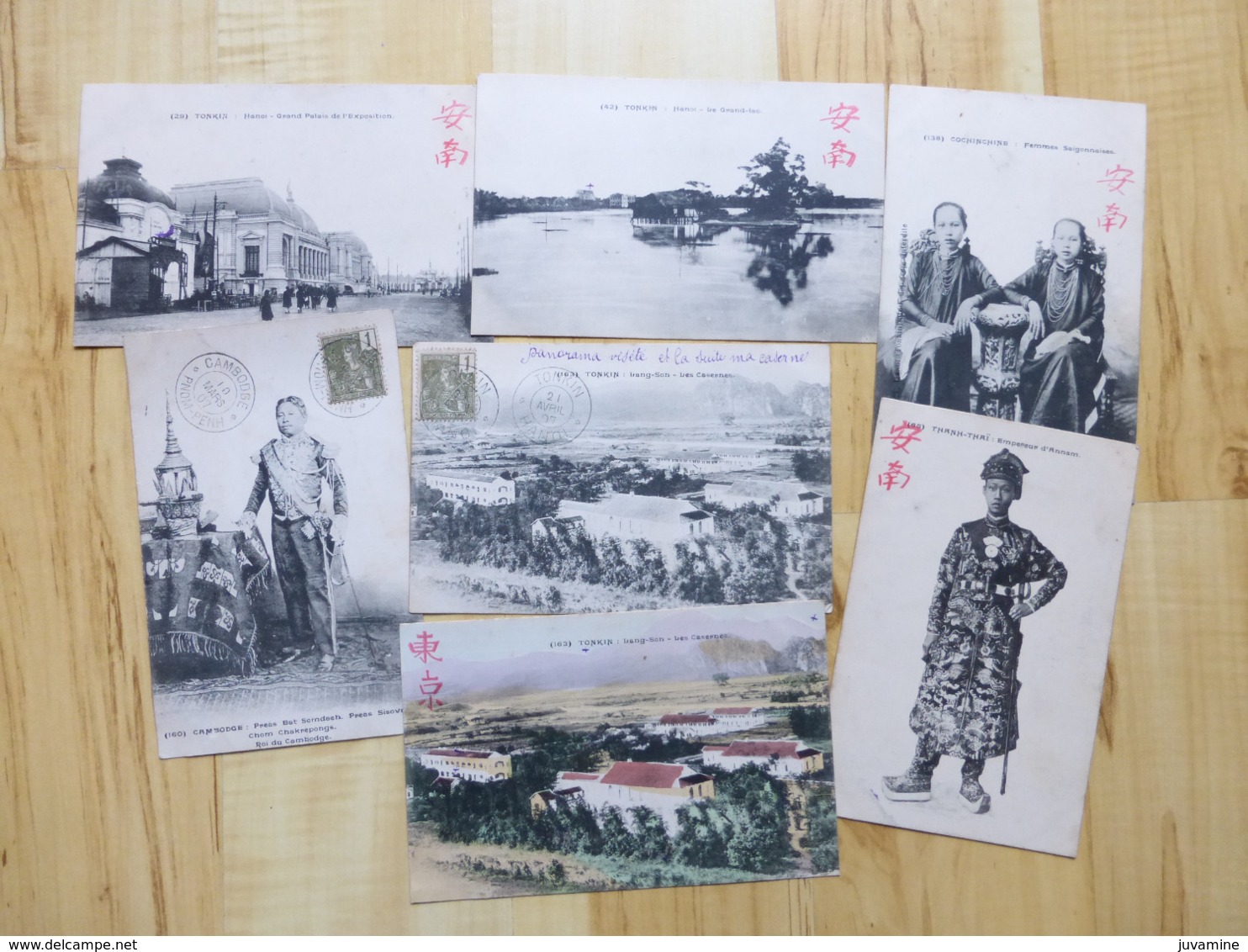 TONKIN - HANOI - LOT DE 34 CARTES POSTALES DE 2 FAMILLES - ASIE VIET-NAM - Vietnam