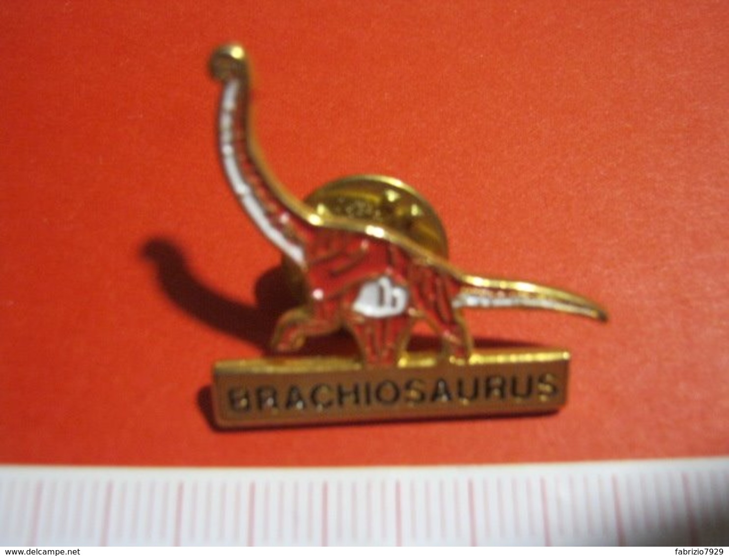 MED.1 PIN'S PIN PINS - ITALIA 1990 DINOSAURO BRACHIOSAURUS - Fossiles