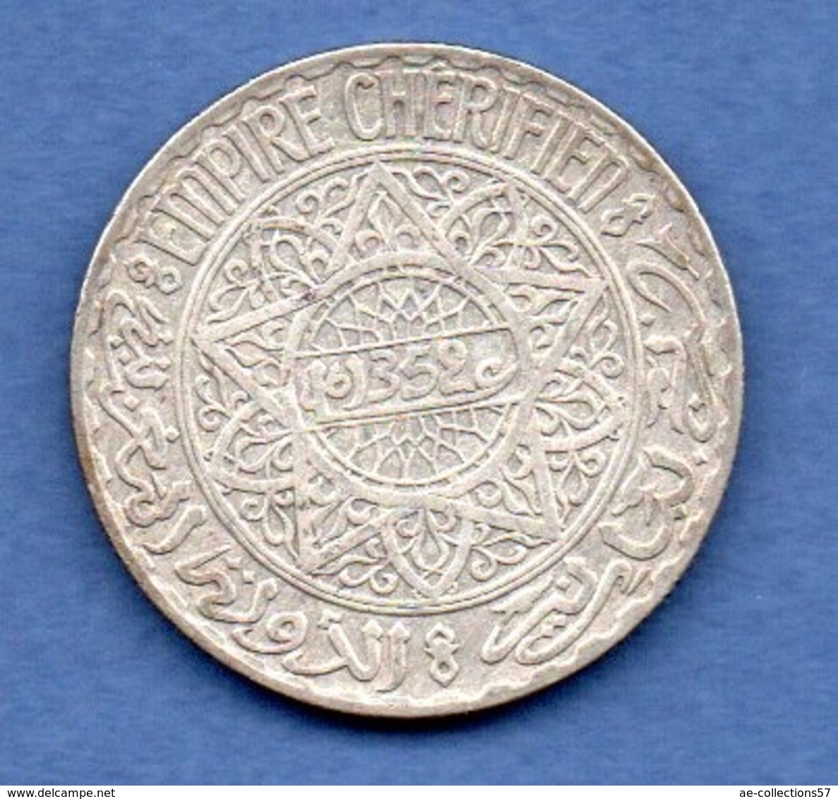 Maroc-  10 Francs 1352  -  état  TTB  -  Km # 38 - Maroc
