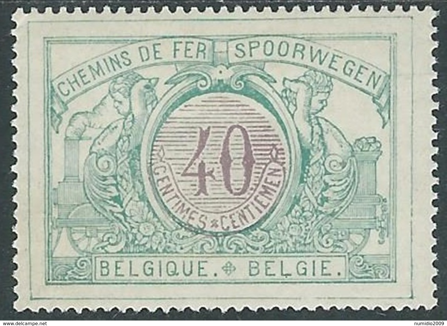 1902-05 BELGIO PACCHI POSTALI 40 CENT MH * - RB13-9 - Bagages [BA]