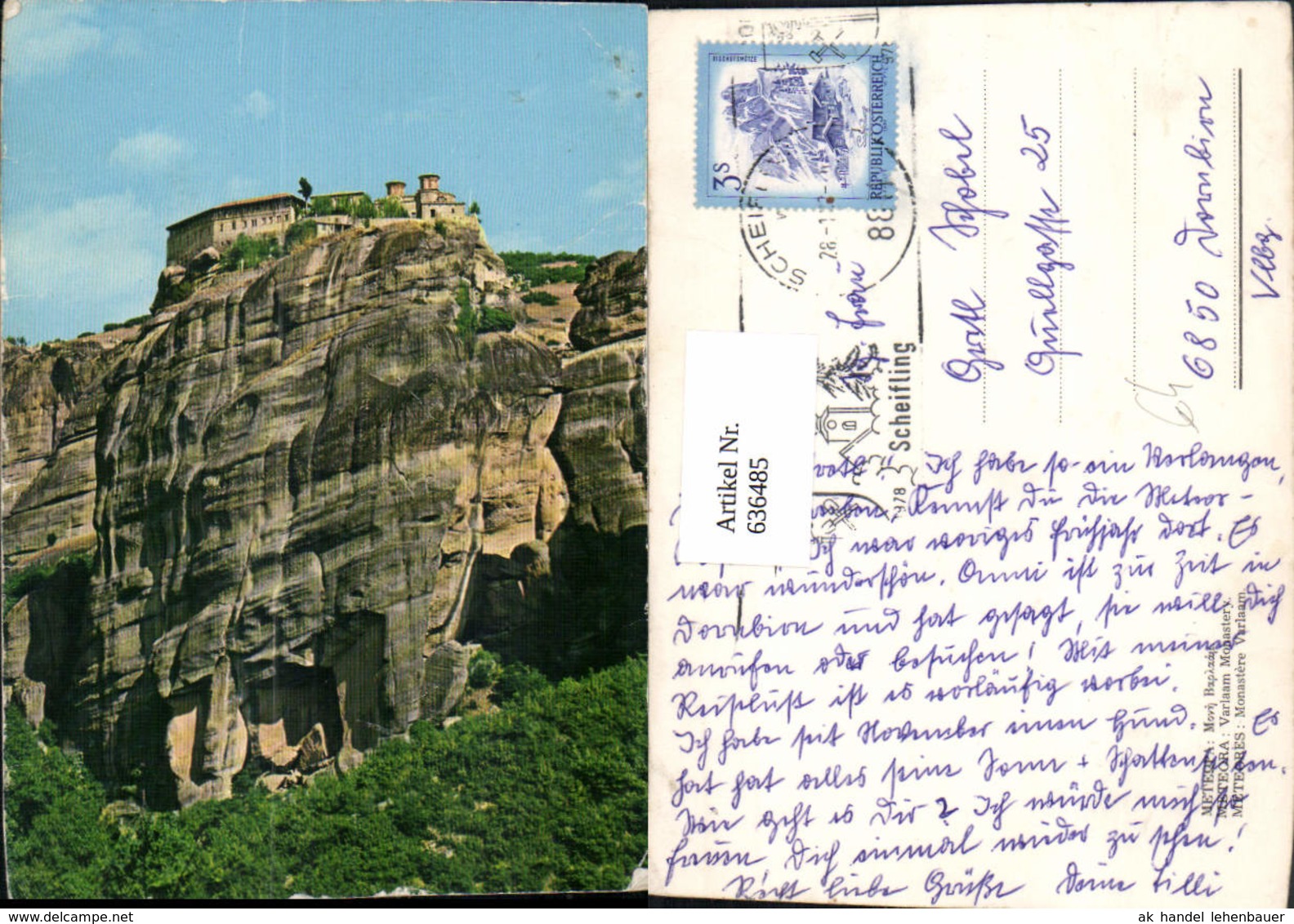 636485,Meteora Meteores Monastere Varlaam Kloster Greece - Griechenland