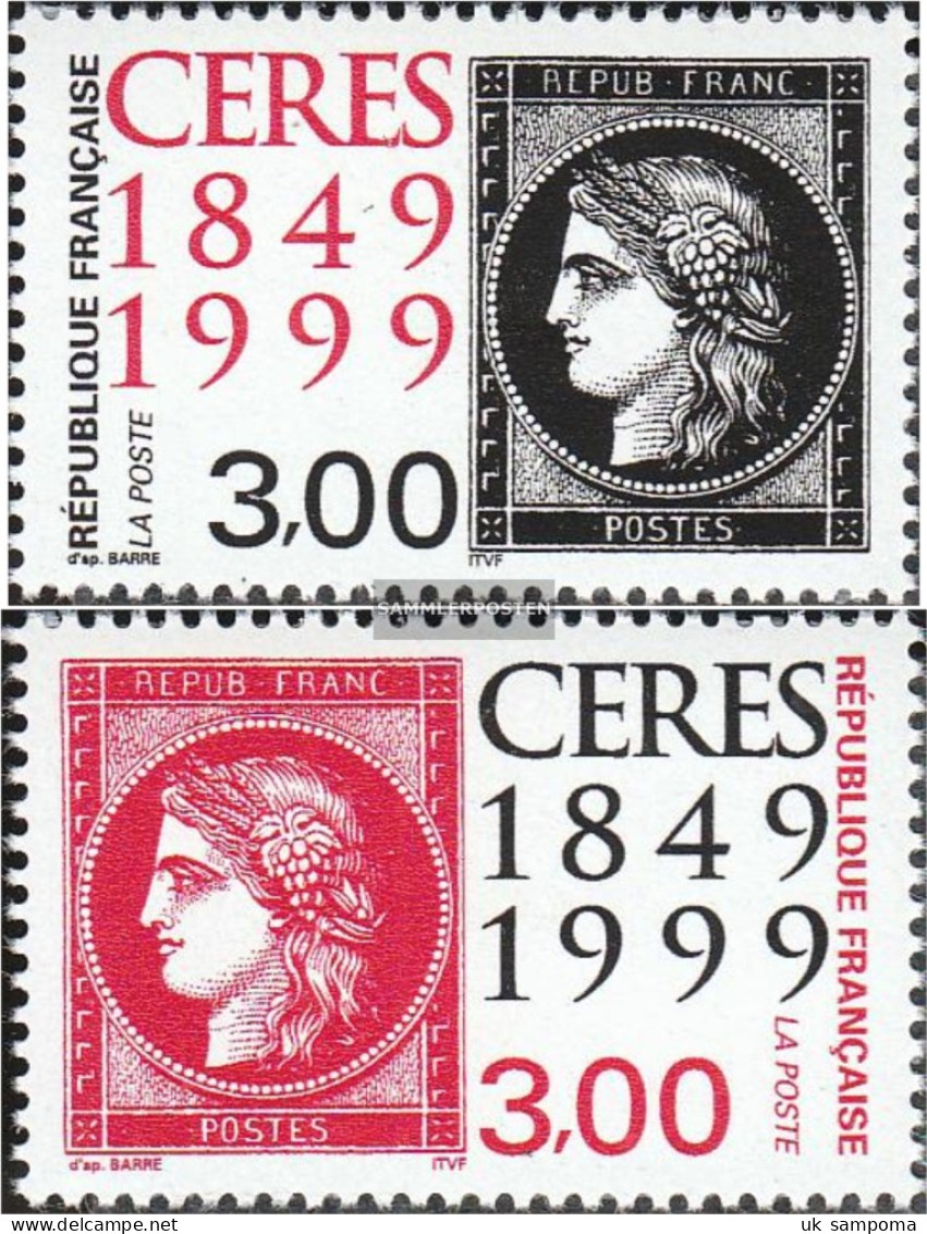 France 3354-3355 (complete Issue) Unmounted Mint / Never Hinged 1999 Stamp Exhibition - Unused Stamps