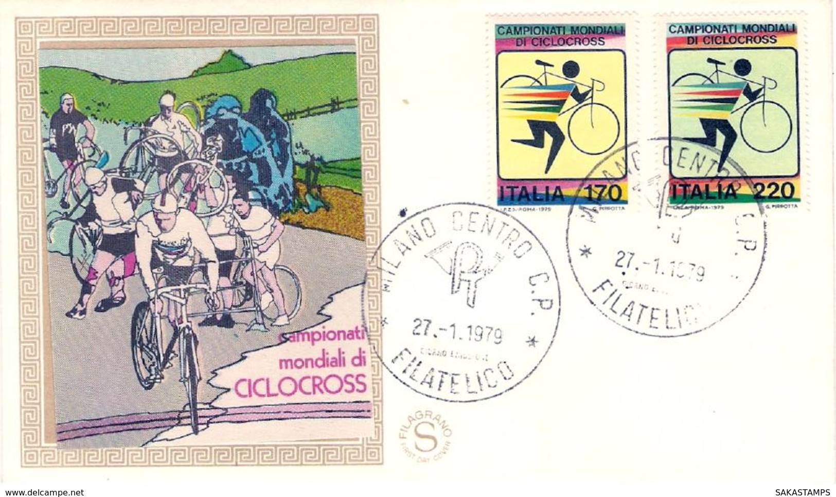 1979-s.2v."Campionati Mondiali Di Ciclocross"su Fdc Illustrata - 1971-80: Marcofilie