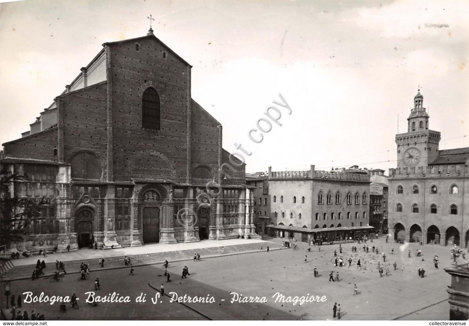 Cartolina Bologna Basilica S. Petronio Piazza Maggiore 1969 - Bologna