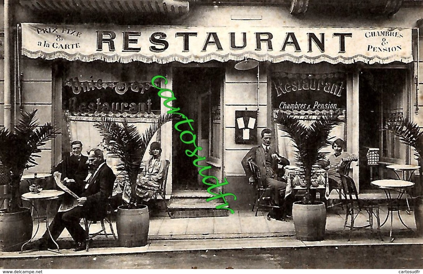 06 BEAUSOLEIL - PENSION RESTAURANT UNIO - S. GASTALDI PROPRIETAIRE - 7 RUE DU CASINO - TBE - Autres & Non Classés