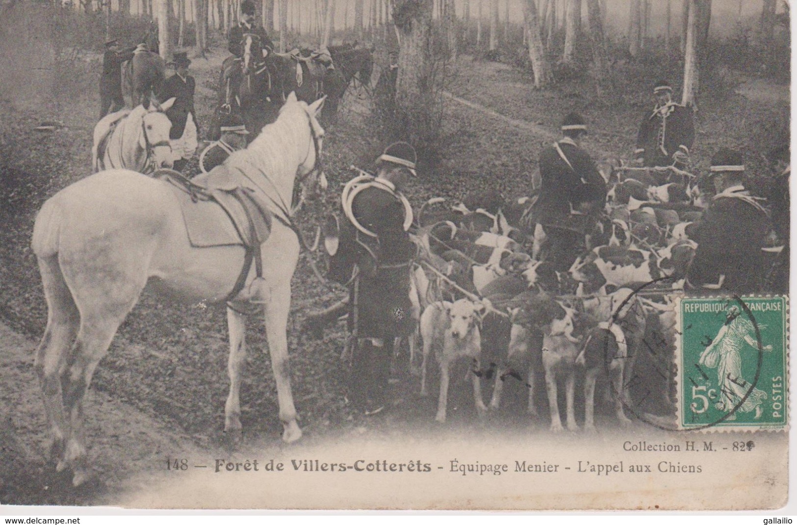 VILLERS COTTERETS EQUIPAGE MENIER L'APPEL AUX CHIENS - Villers Cotterets