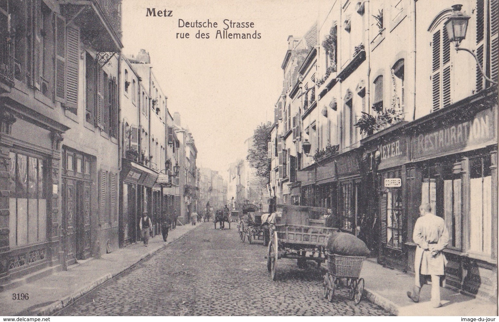 METZ  DEUTSCHE STRASSE RUE DES ALLEMANDS ( Boutique Commerce ) PRIX FIXE - Metz