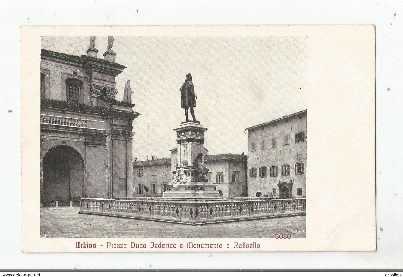 URBINO 3030 PIAZZA DUCA FEDERICO E MONUMENTO A RAFAELLO - Urbino