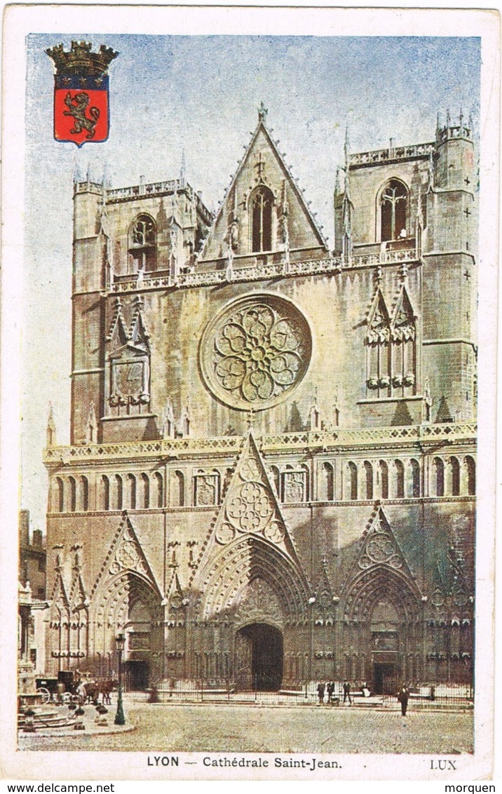 34303. Postal LYON (Rhone) Cathedrale St. JEAN - Lyon 1