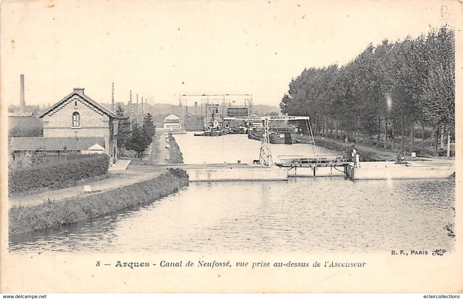 Thème    Navigation Fluviale .Péniche Écluse.Bac    62 Arques   Canal De Neufossé     (voir Scan) - Houseboats