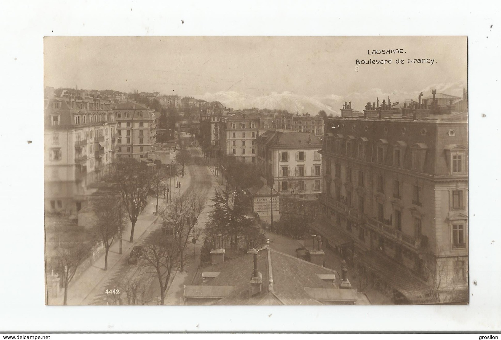 LAUSANNE 4442 CARTE PHOTO BOULEVARD DE GRANCY - Grancy