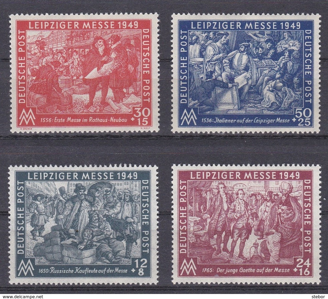 DDR Kleine Verzameling 1949 *, Zeer Mooi Lot Krt 4160 - Collections (sans Albums)