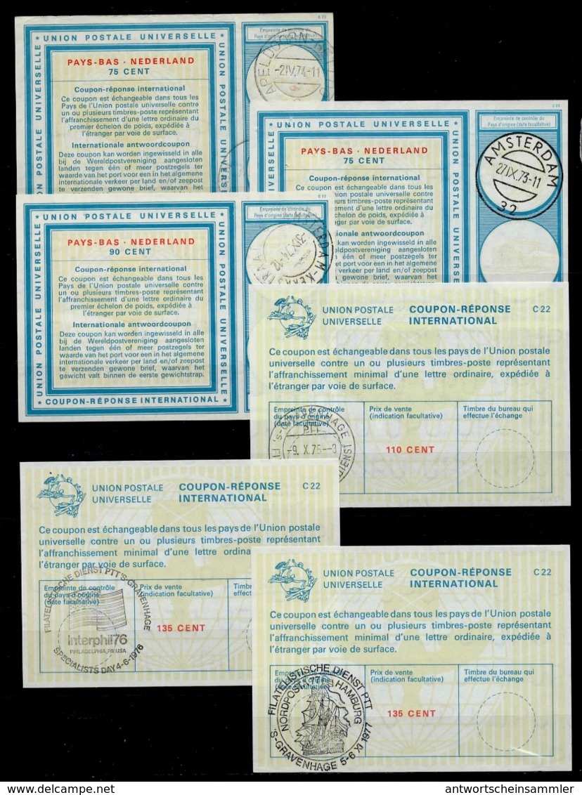 PAYS BAS NETHERLANDS Collection / Accumulation Of 30 International Reply Coupon Reponse Antwoordcoupon IAS IRC From 1908 - Entiers Postaux