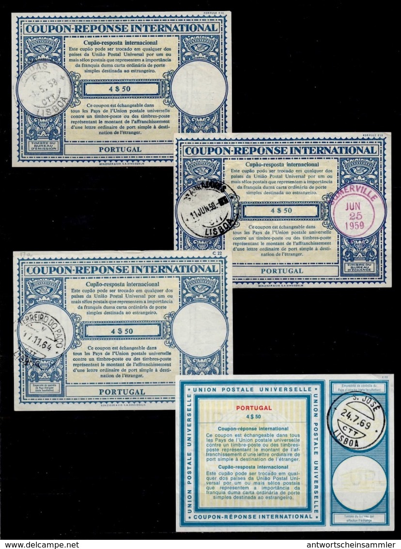 PORTUGAL Collection / Accumulation Of 20 International Reply Coupon Reponse Antwortschein IAS IRC - Entiers Postaux