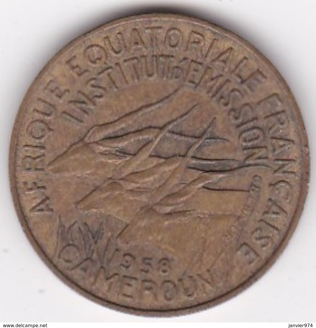 Cameroun, Afrique Equatoriale Française, 10 FRANCS 1958 - Cameroun