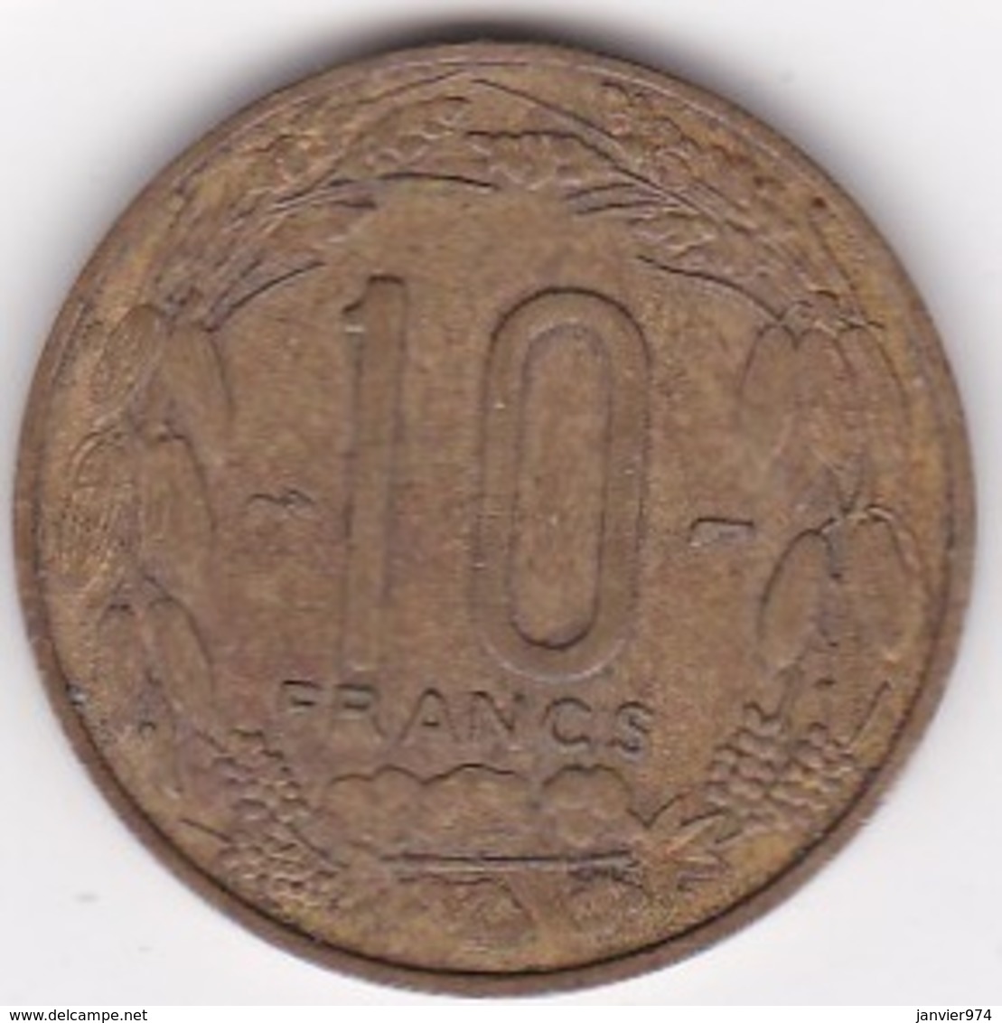 Cameroun, Afrique Equatoriale Française, 10 FRANCS 1958 - Cameroun