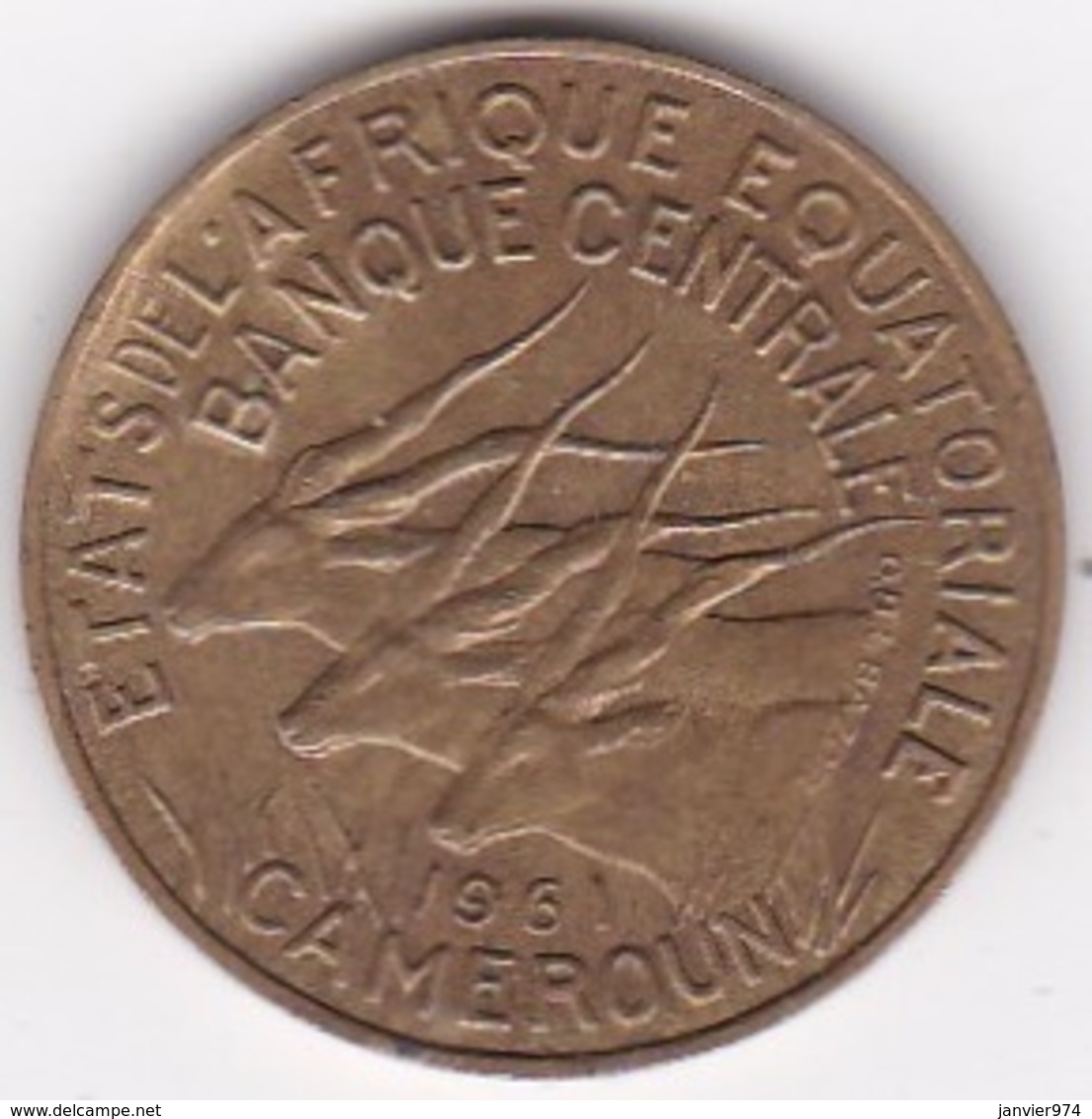 Cameroun, Afrique Equatoriale Française, 10 FRANCS 1961 - Cameroun