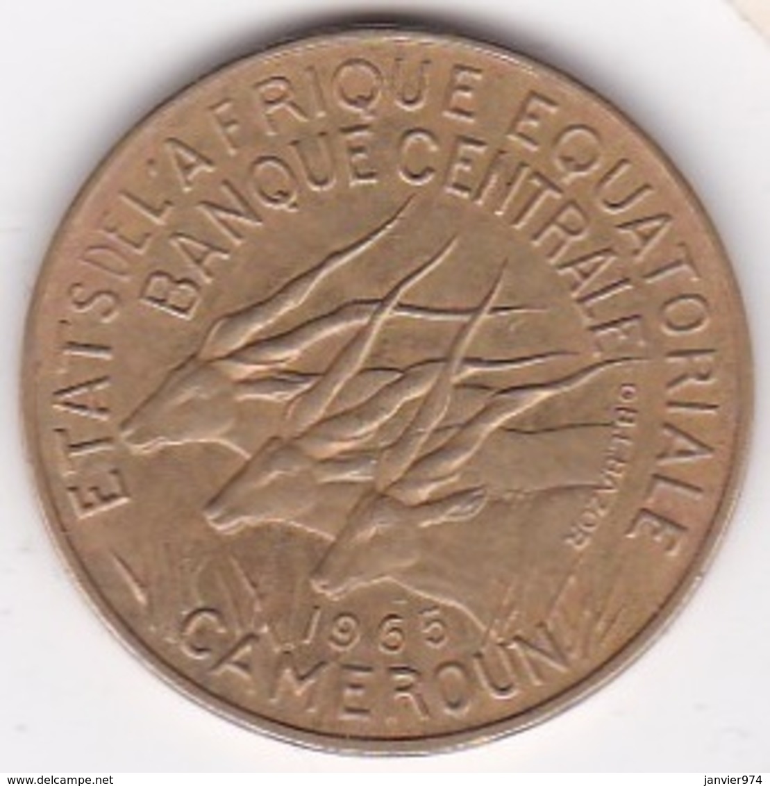 Cameroun, Afrique Equatoriale Française, 10 FRANCS 1965 - Cameroun