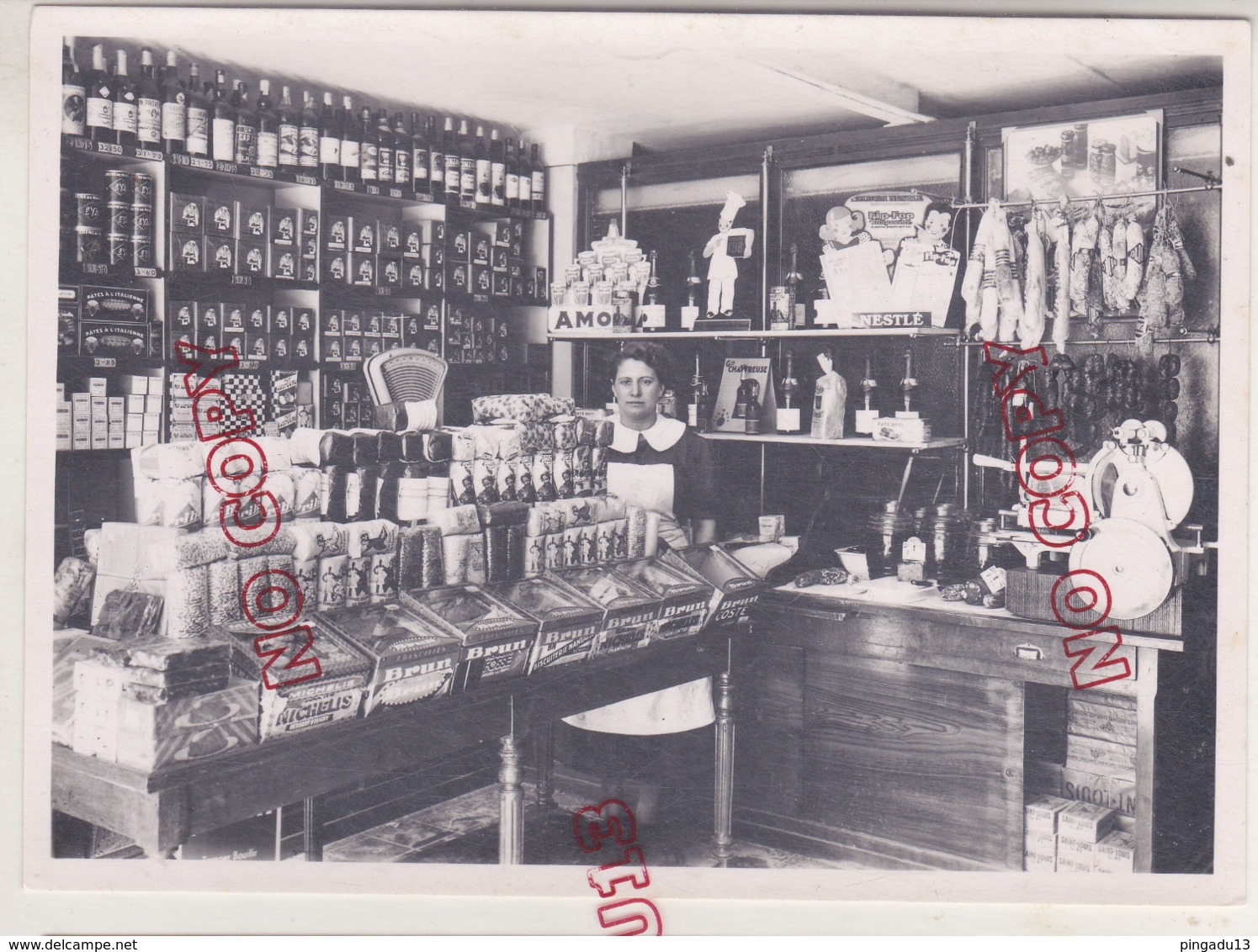 Au Plus Rapide Intérieur Commerce épicerie Alimentation Superbe Beau Format Photo Valette Istres - Métiers