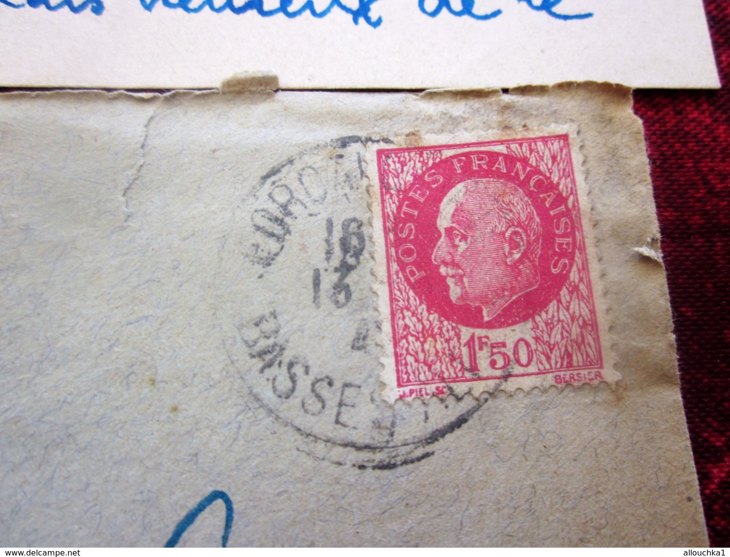 WW2-Lettre+Courrier CHANTIER JEUNESSE 13 Groupe 4-Equipe 11-Infirmerie Cavaillon -Guerre 1939-45 Pétain Régime De Vichy - Guerre De 1939-45