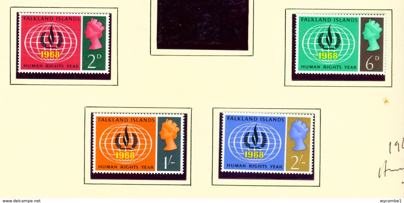 FALKLAND ISLANDS - 1968 Human Rights Set Unmounted/Never Hinged Mint - Falklandinseln