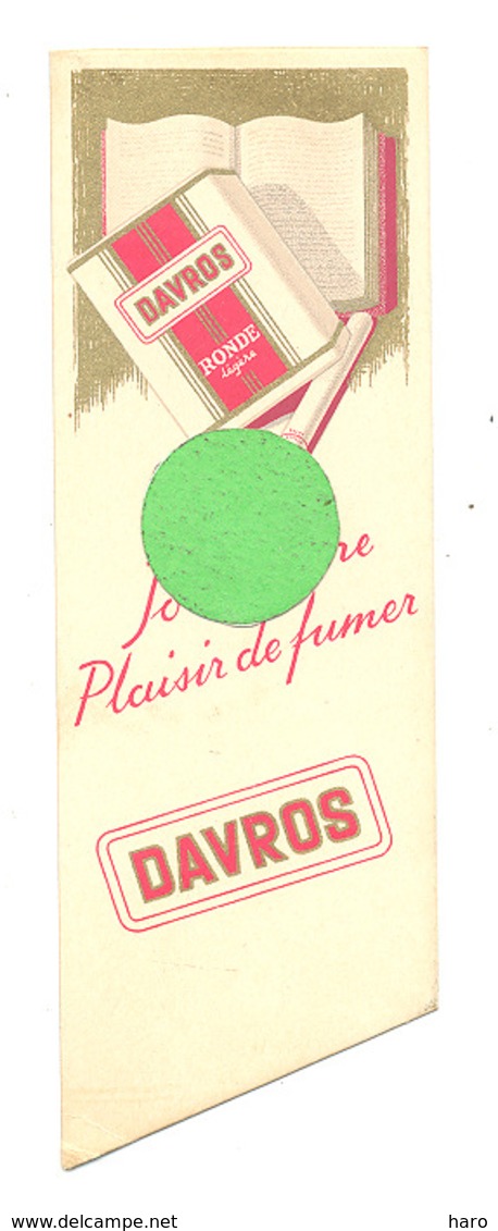 Marque-pages - Cigarettes " DAVROS " Rouge - Fumeur, Tabac, ...  (b260/4) - Bladwijzers