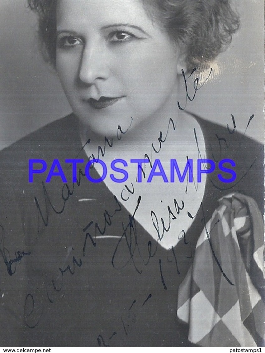 122305 ARGENTINA ARTIST FELISA MARY ACTRESS AUTOGRAPH  POSTAL POSTCARD - Argentina